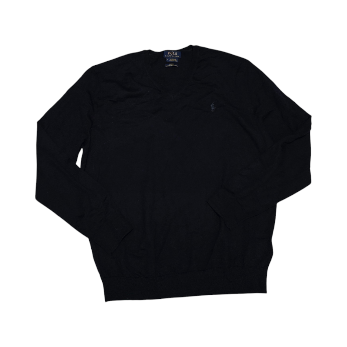 Sueter Ralph Lauren Xgrande Xl Azul Slimfit Lana