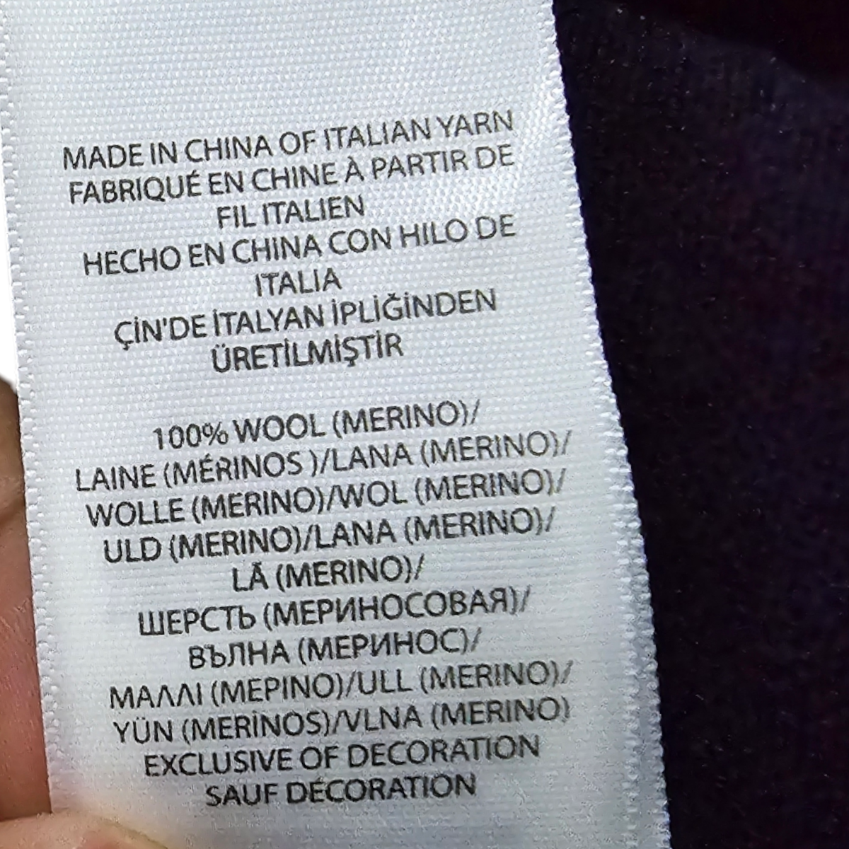 Sueter Ralph Lauren Xgrande Xl Azul Slimfit Lana