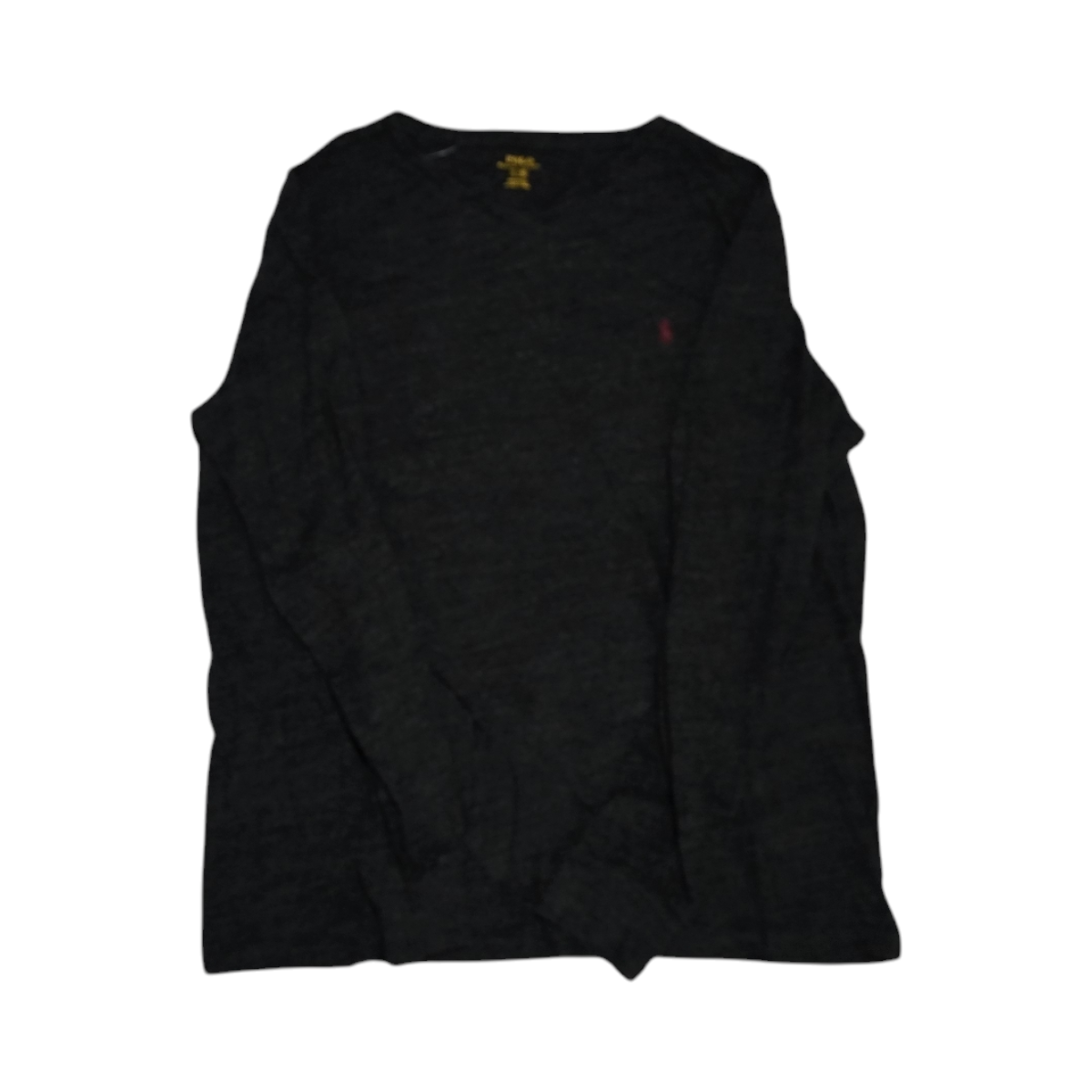 Playera Manga Larga Ralph Lauren Grande Gris Pony Vino