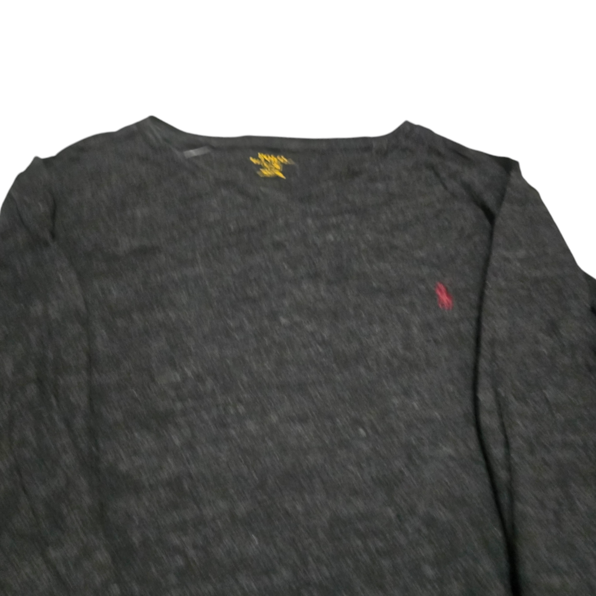 Playera Manga Larga Ralph Lauren Grande Gris Pony Vino