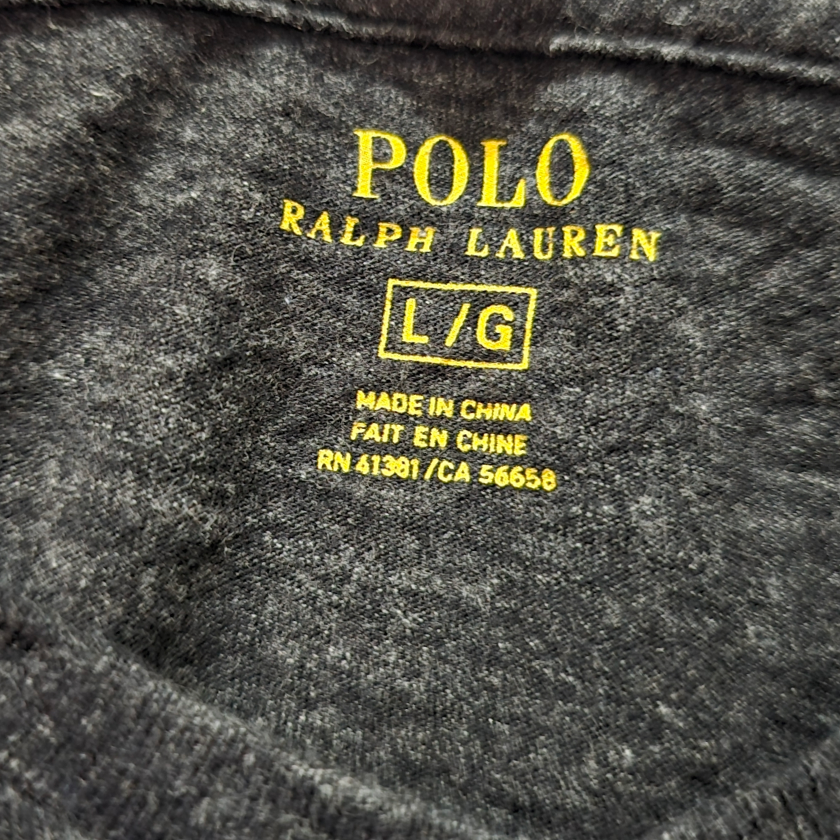 Playera Manga Larga Ralph Lauren Grande Gris Pony Vino