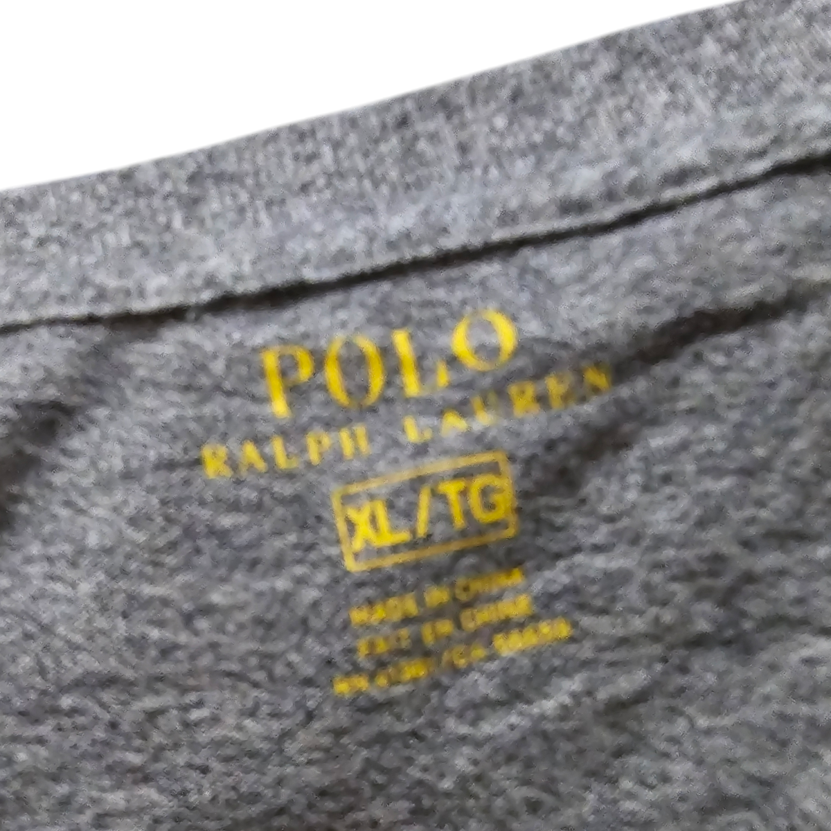 Playera Manga Larga Ralph Lauren Xgrande Xl Gris