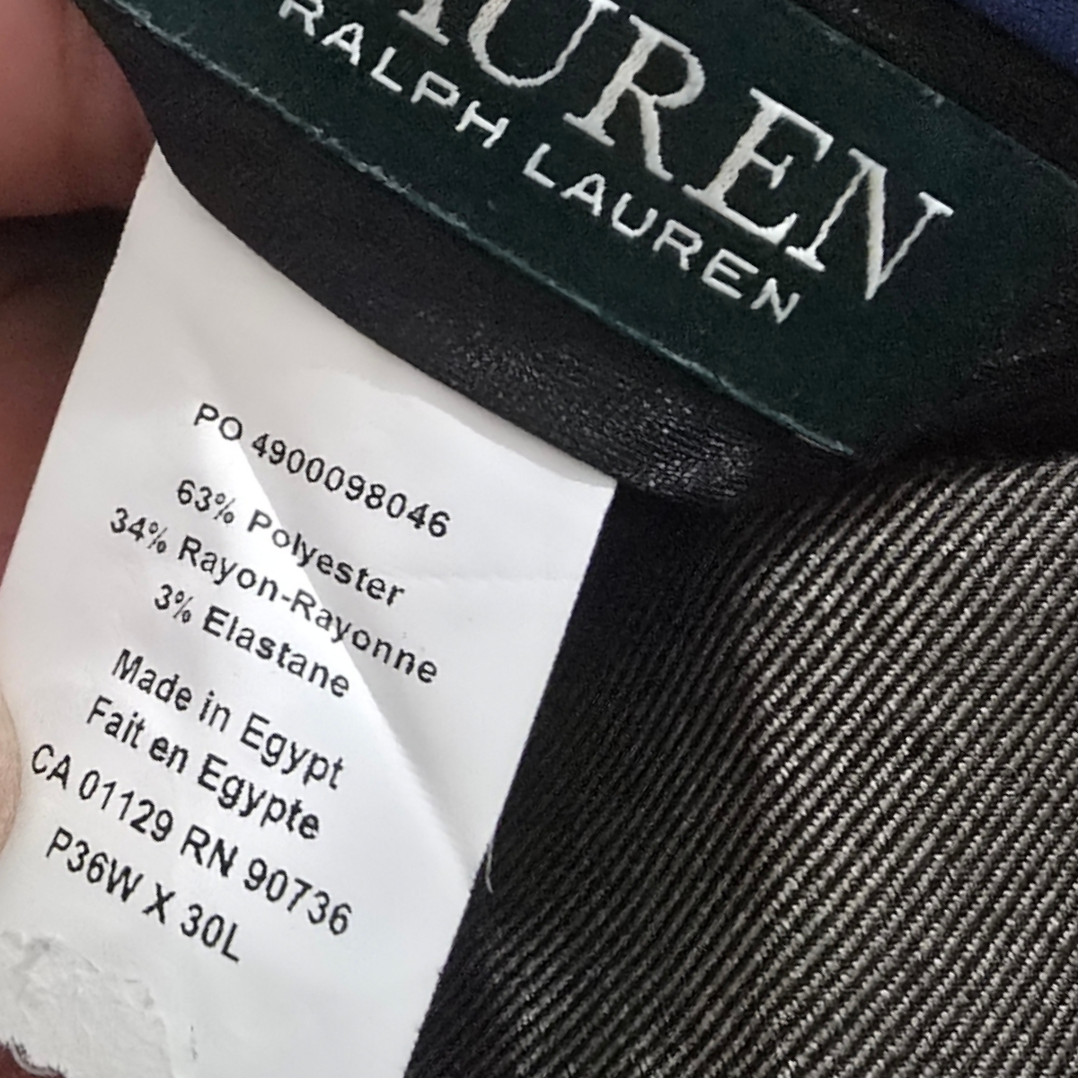 Pantalon Ralph Lauren 36x30 Recto Cafe (Usado)