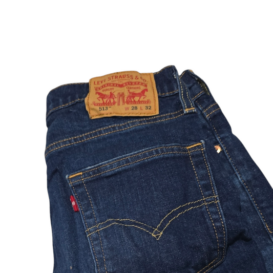 Pantalon Levis 513 28x32 Slimfit Azul (Usado)