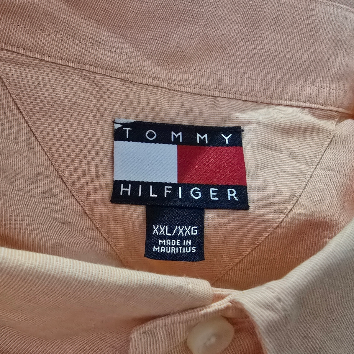 Camisa Tommy Hilfiger 2xl Naranja (Usado)