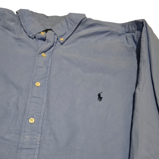 Camisa Ralph Lauren Xgrande Xl Alto Azul (Usado)