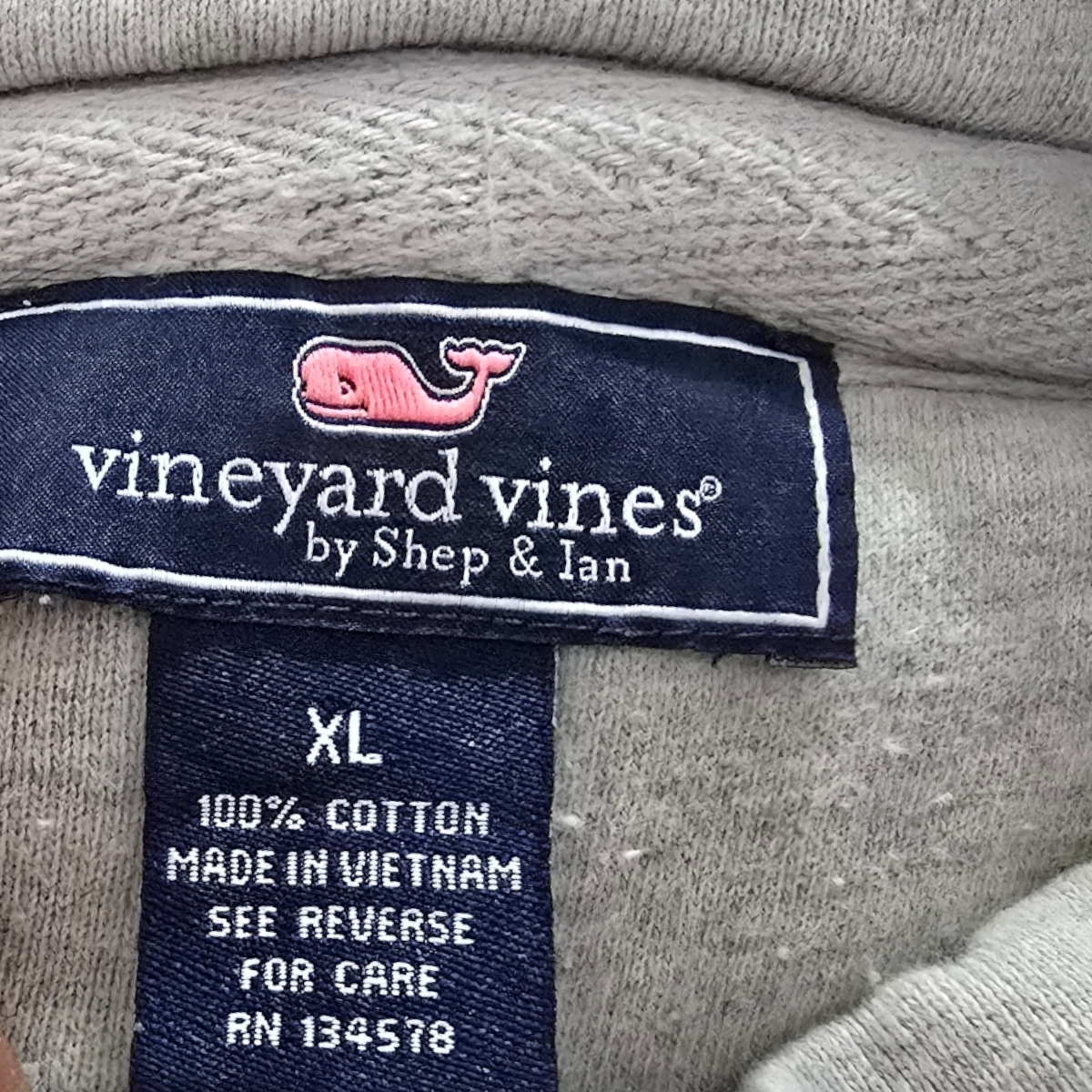 Sueter Vineyard Vines Xgrande Xl Gris Patriotas