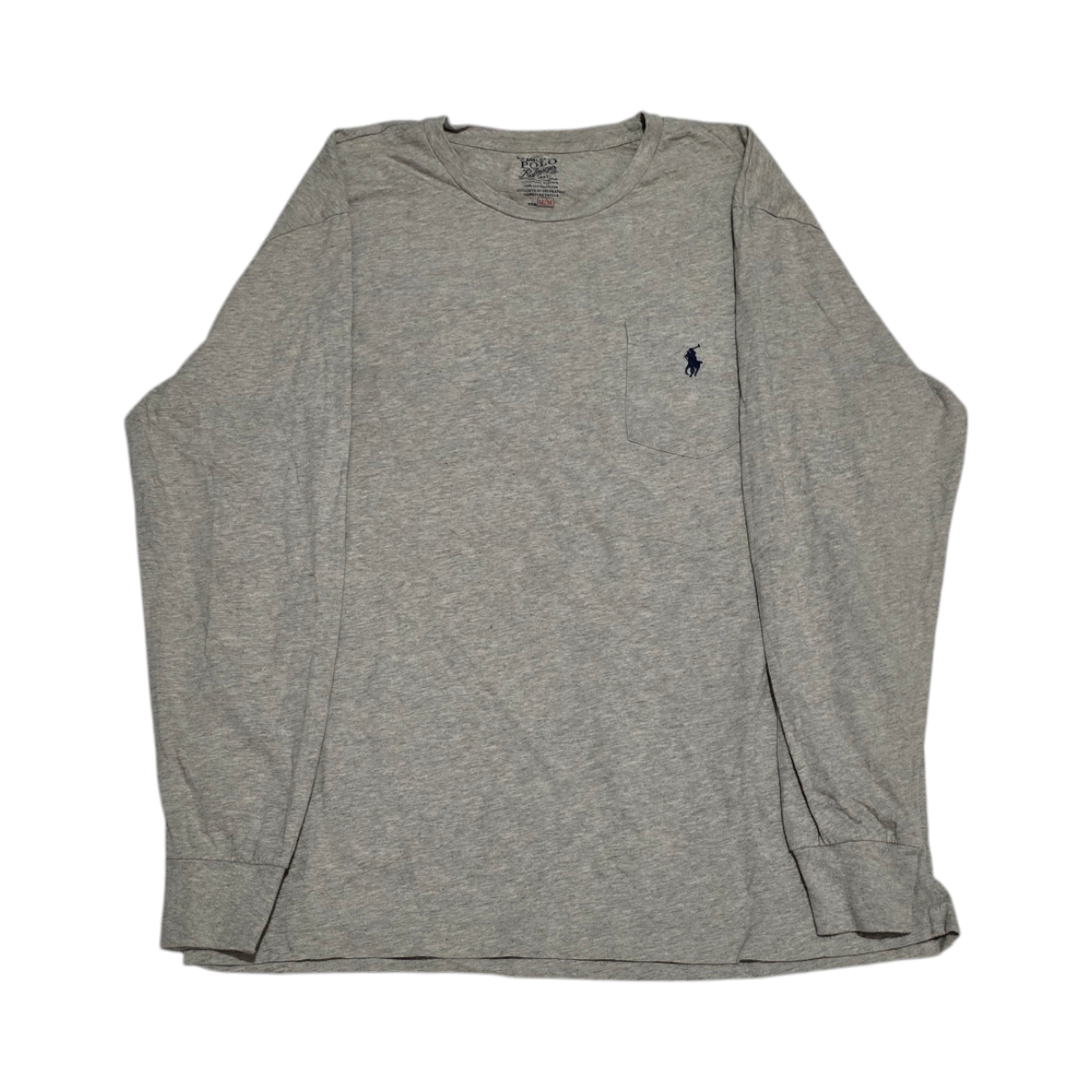 Playera Manga Larga Ralph Lauren Mediana M Gris