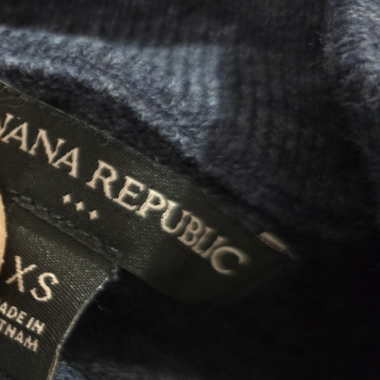Sueter Banana Republic Xchico Xs Azul Medio Cierre