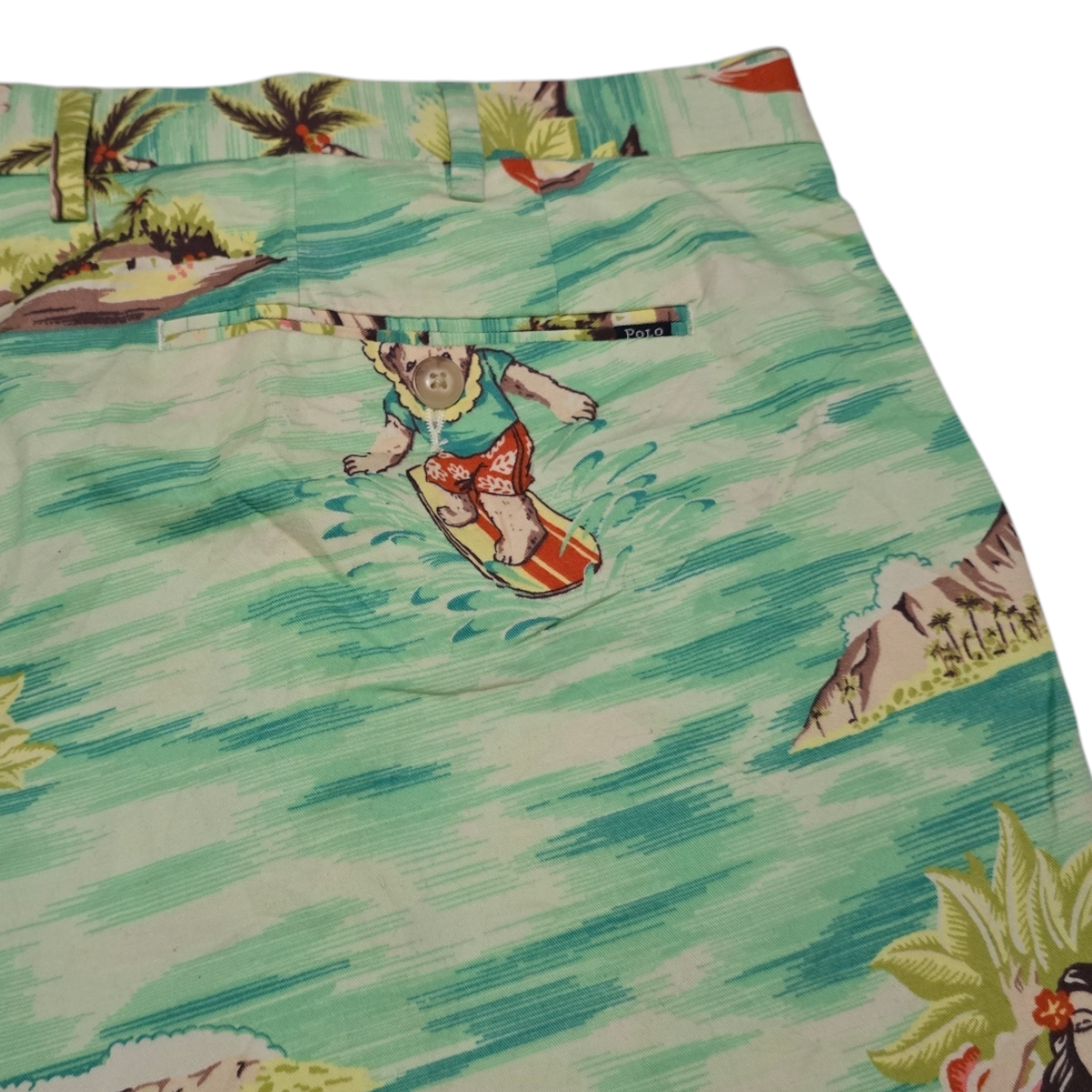 Bermuda Ralph Lauren Talla 40 Verde Figuras