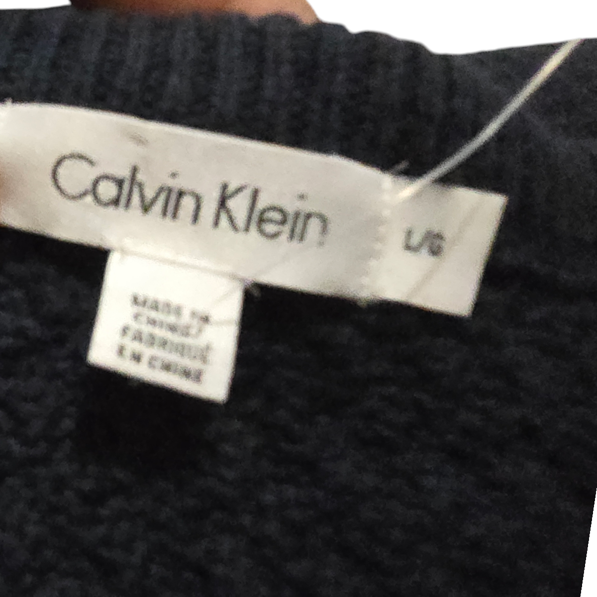 Sueter Calvin Klein Grande L Azul Cuello Redondo
