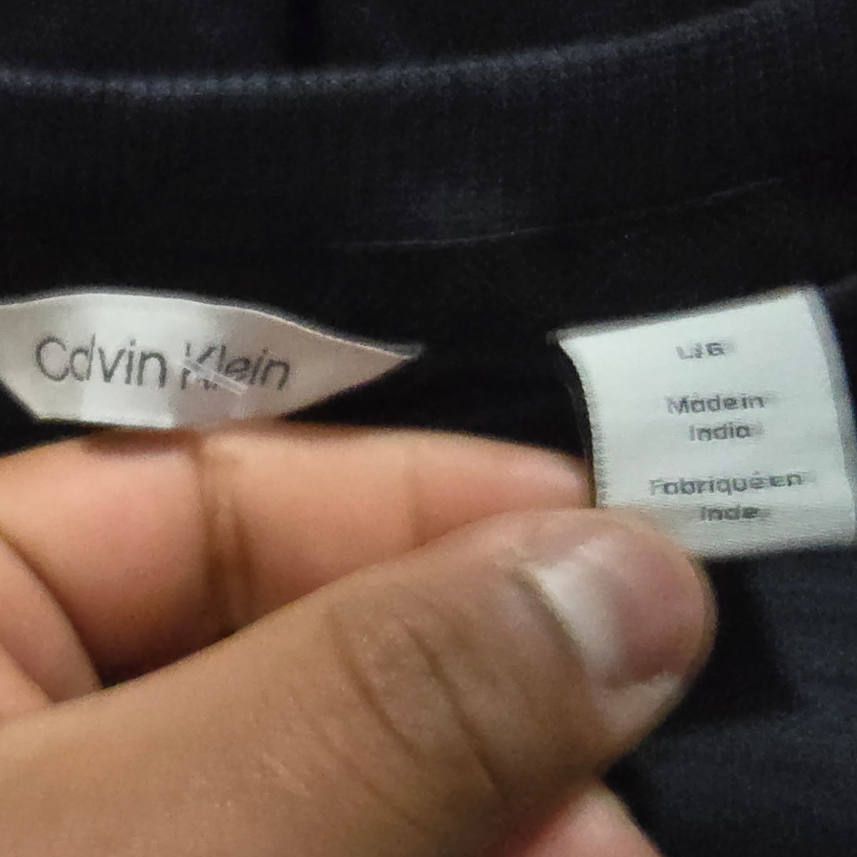 Sueter Calvin Klein Grande L Azul Cuello Redondo
