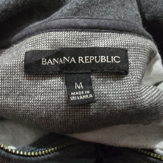 Sueter Banana Republic Mediana M Gris Medio Cierre
