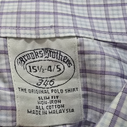 Camisa Brooks Brothers Mediana 15 1/2 4/5 Slimfit Lila