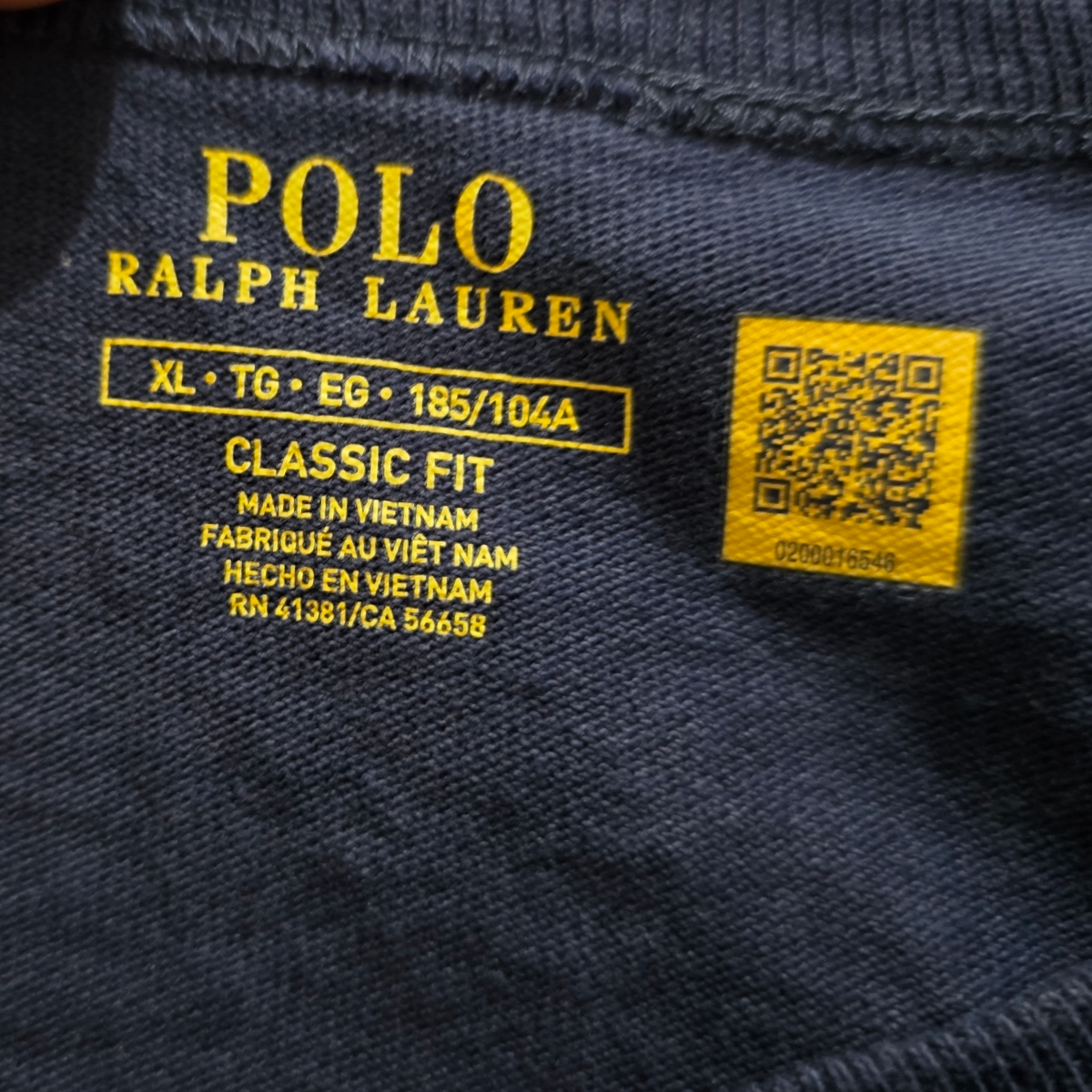 Playera Manga Larga Ralph Lauren Extra Grande Xl Azul