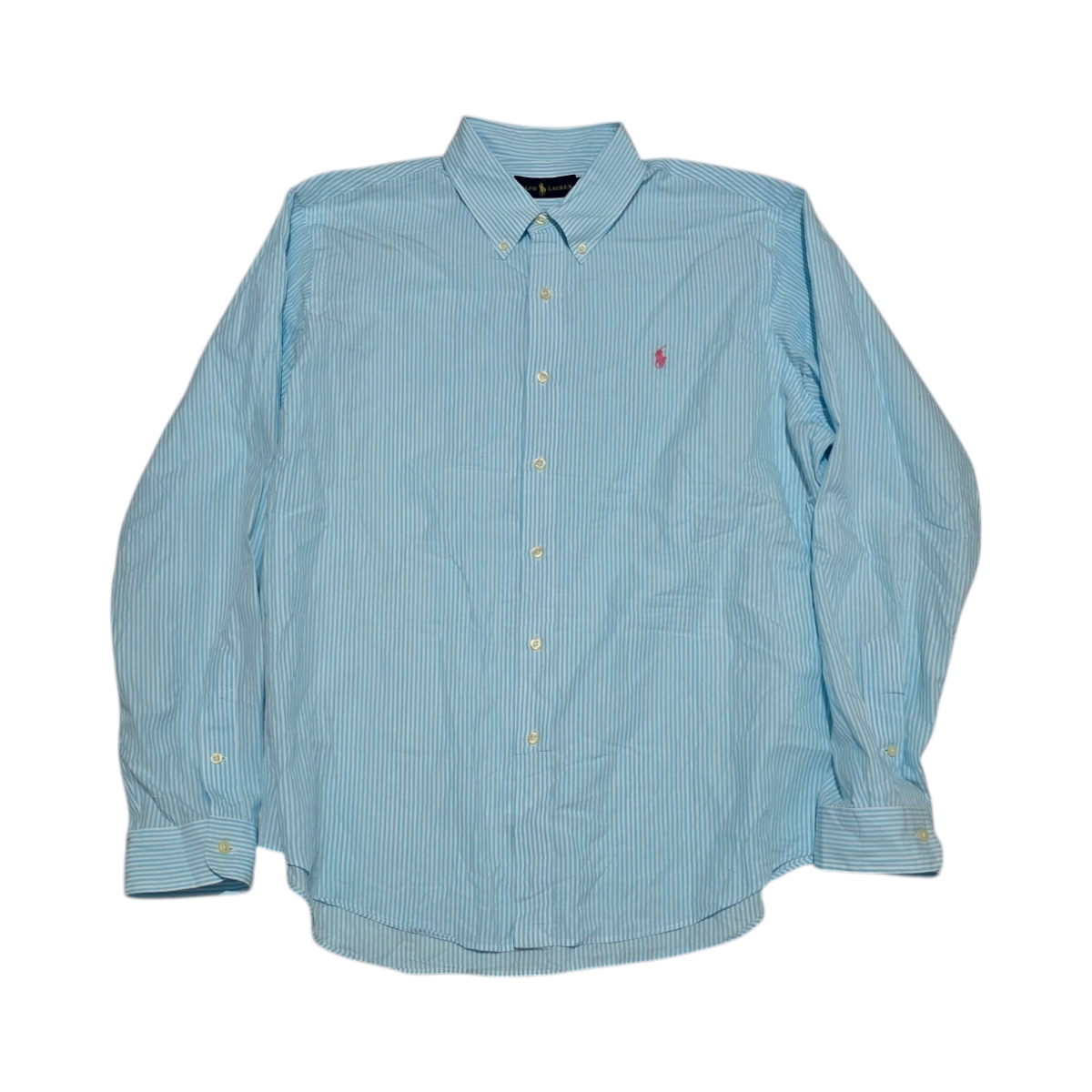 Camisa Ralph Lauren Extra Grande Xl Azul Rayas