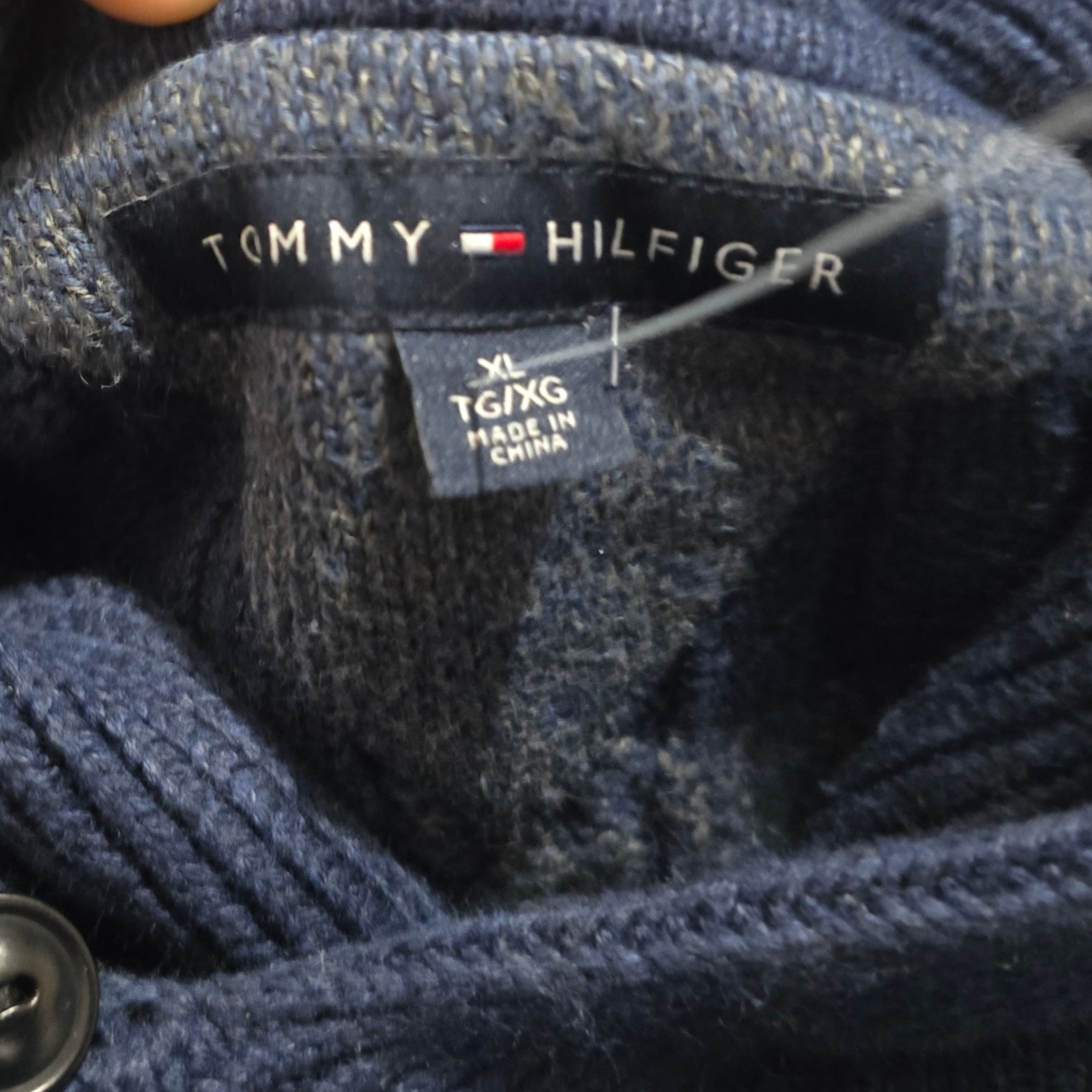 Sueter Tommy Hilfiger Xgrande Xl Azul Lineas