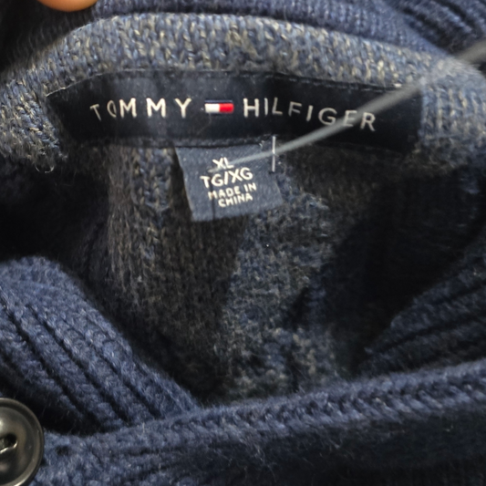 Sueter Tommy Hilfiger Xgrande Xl Azul Lineas