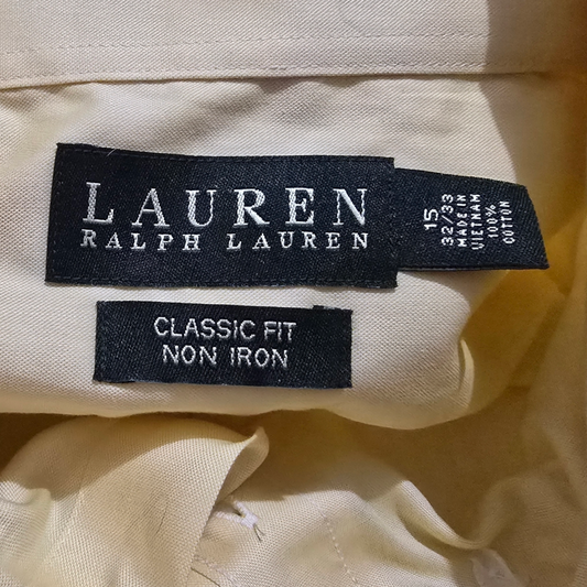 Camisa Ralph Lauren Mediana 15 32-33 Amarillo