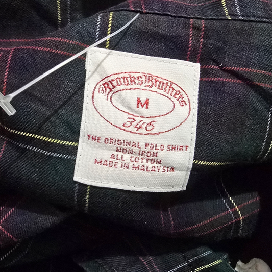 Camisa Brooks Brothers Mediana M Cuadro Negro