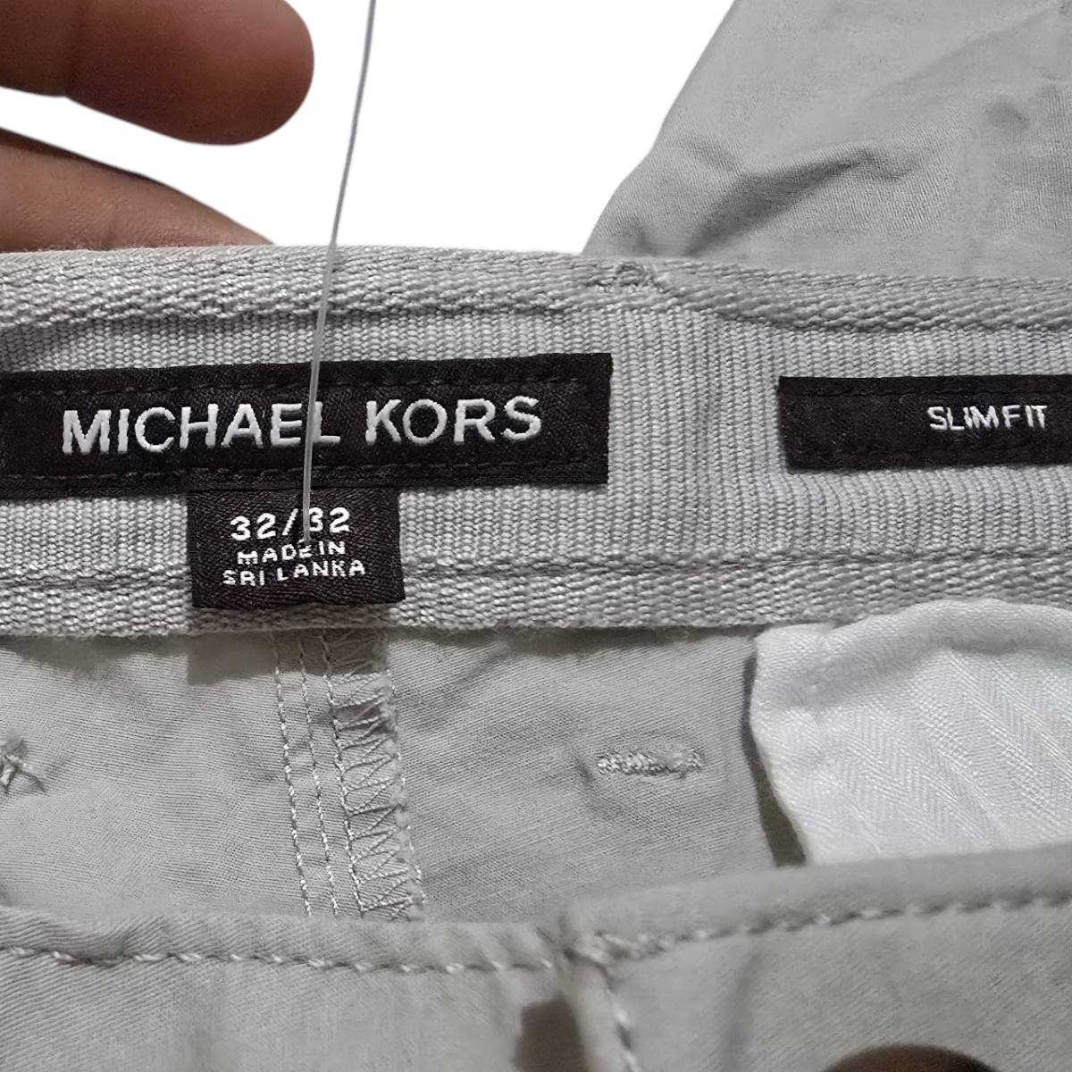Pantalon Michael Kors 32x32 Slimfit Beige