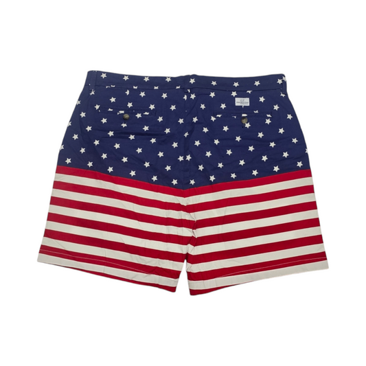 Bermuda Vineyard Vines Talla 38 Azul Rojo Bandera