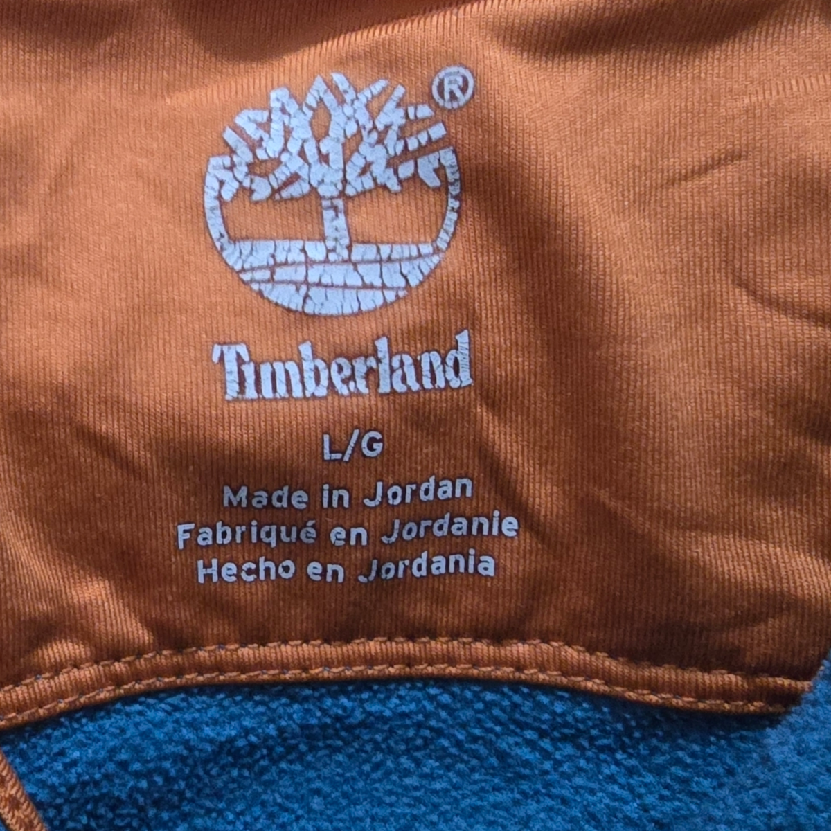 Sueter Medio Cierre Timberlad Grande L Azul