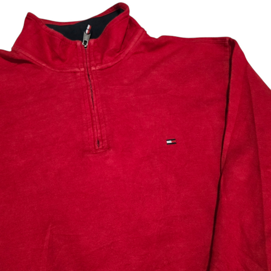 Sueter Medio Cierre Ralph Lauren Grande L Rojo