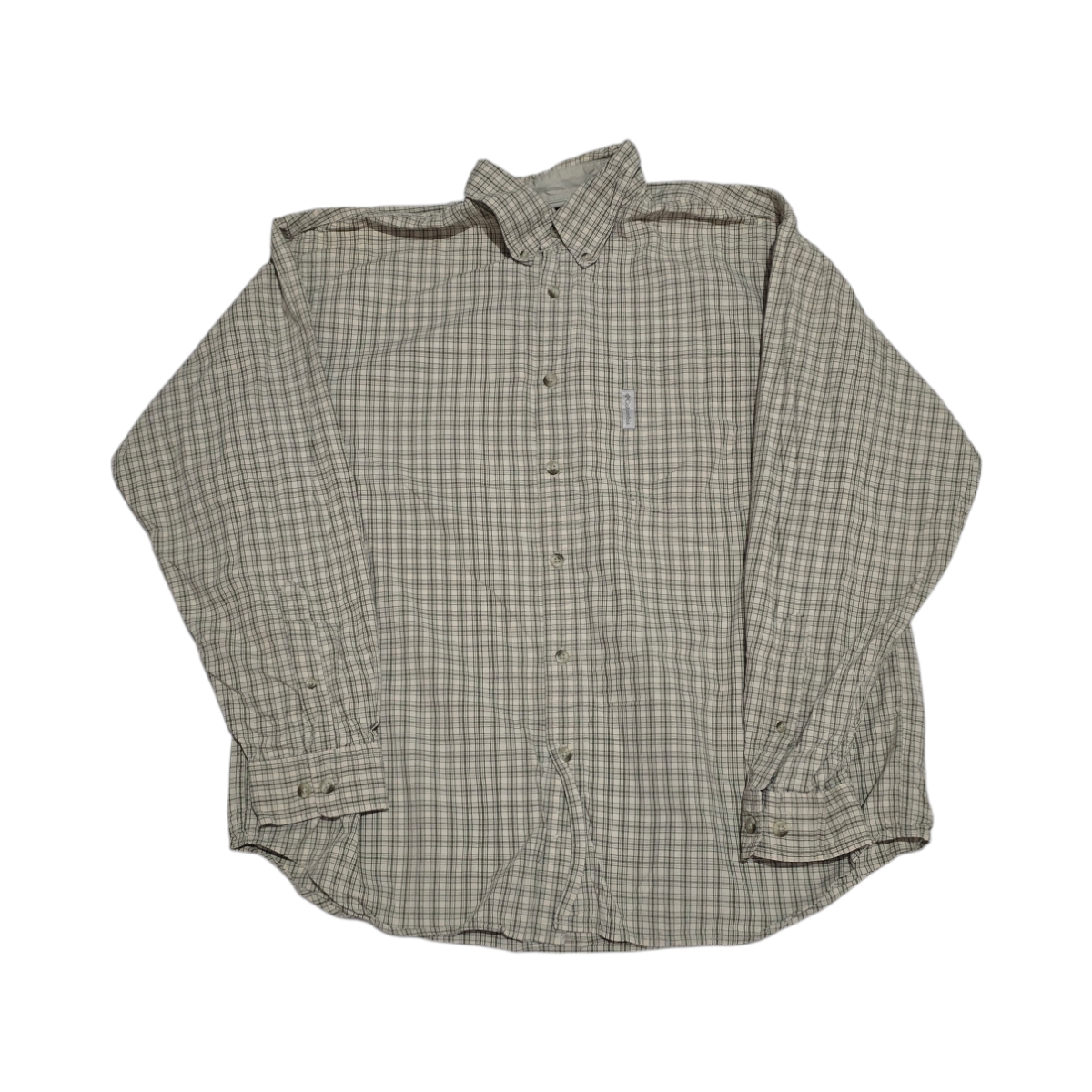Camisa Columbia Xgrande Xl Gris Cafe Cuadro