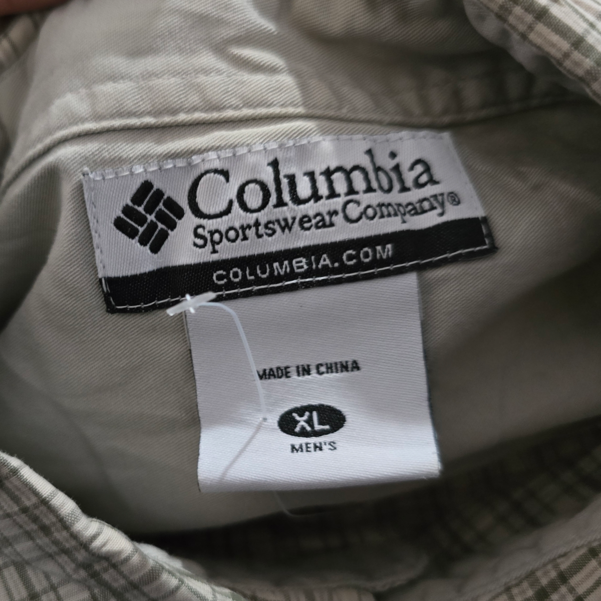 Camisa Columbia Xgrande Xl Gris Cafe Cuadro