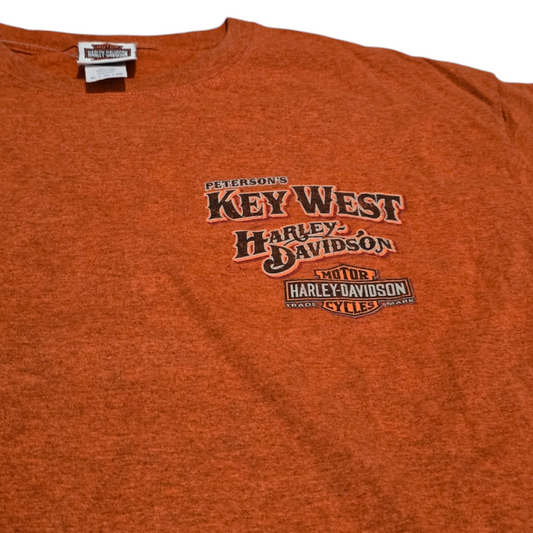 Playera Harley Davidson Xgrande Xl Naranja