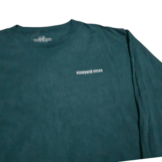 Playera Manga Larga Adolesente Vineyard Vines Xl (18) Verde