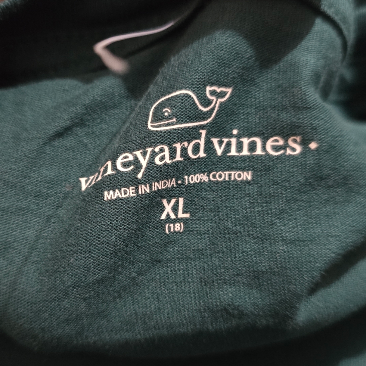 Playera Manga Larga Adolesente Vineyard Vines Xl (18) Verde