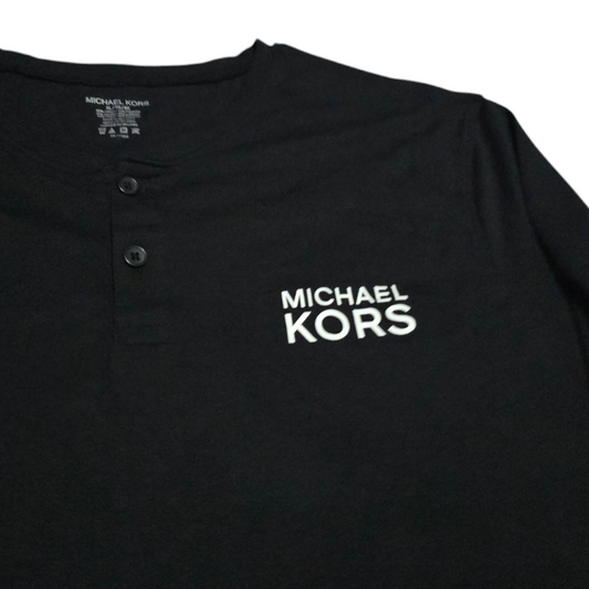 Playera Manga Larga Michael Kors Xgrande Xl Negro