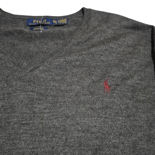 Sueter Ralph Lauren Custom Fit Xxl Gris