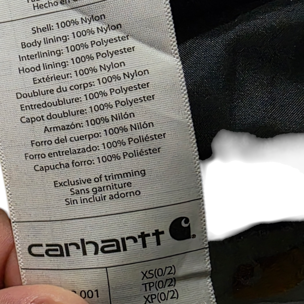 Chamarra Mujr Carhartt Xchico Xs (0/2) Negro