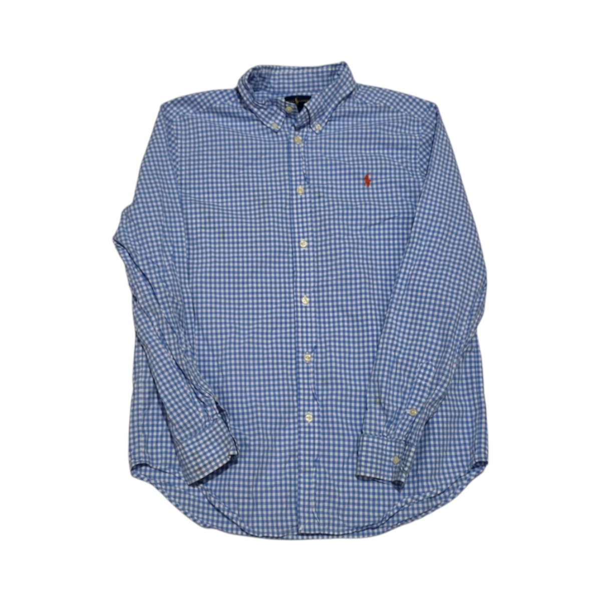 Camisa Adolescent Xl Ralph Lauren Cuadro Azul Pony Rojo