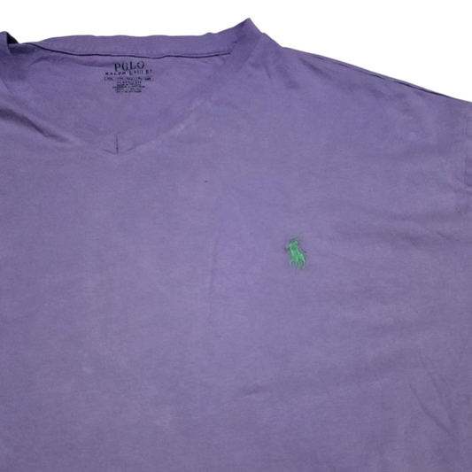 Playera Ralph Lauren Xxl Morado Pony Verde
