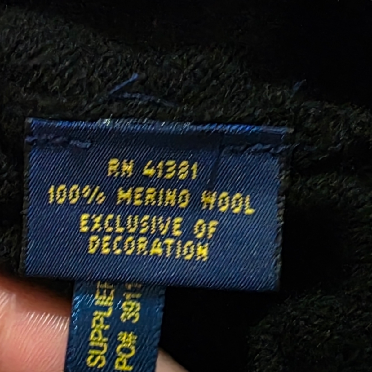 Sueter Ralph Lauren Xxl Negro Pony Morado