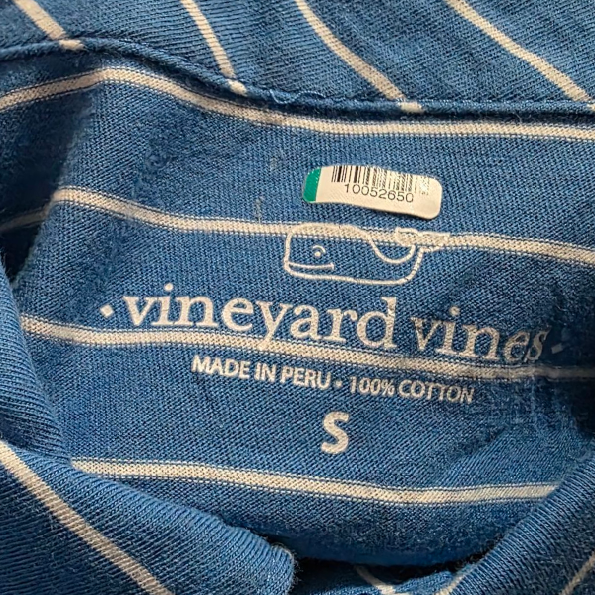 Playera Polo Vineyard Vines Chica S Azul Lineas