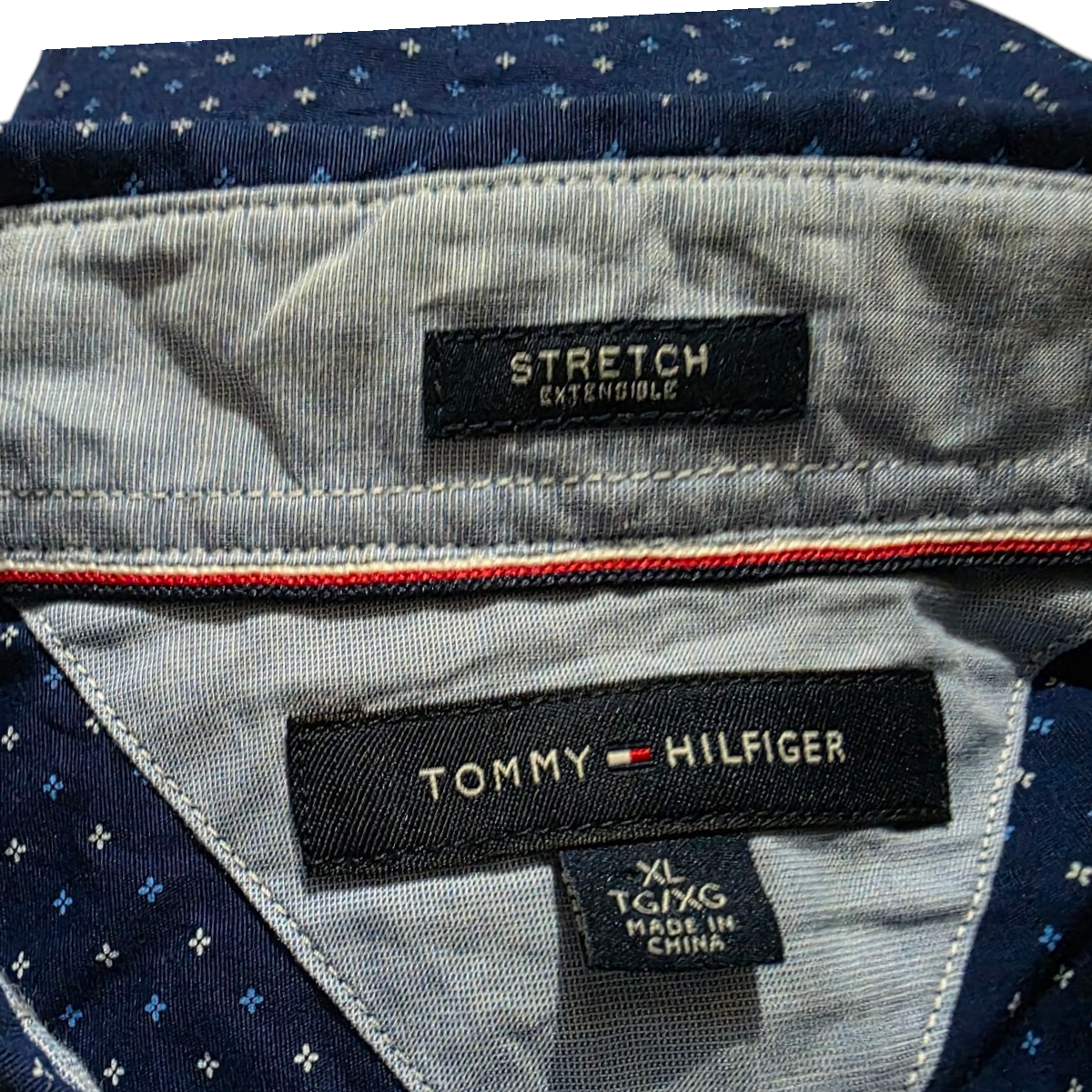 Camisa Tommy Hilfiger Xgrande Xl Azul Figuras