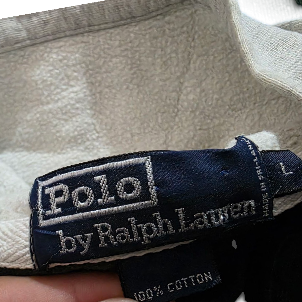 Playera Con Gorro Ralph Lauren Grande L Lineas Verde Azul