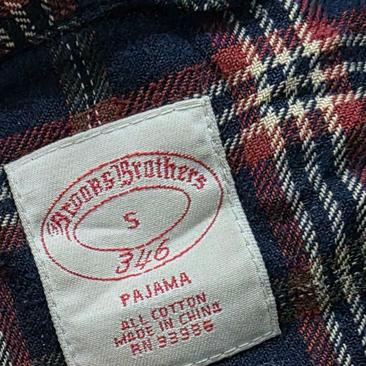 Camisa Brooks Brothers Chico S Pijama Cuadro Azul