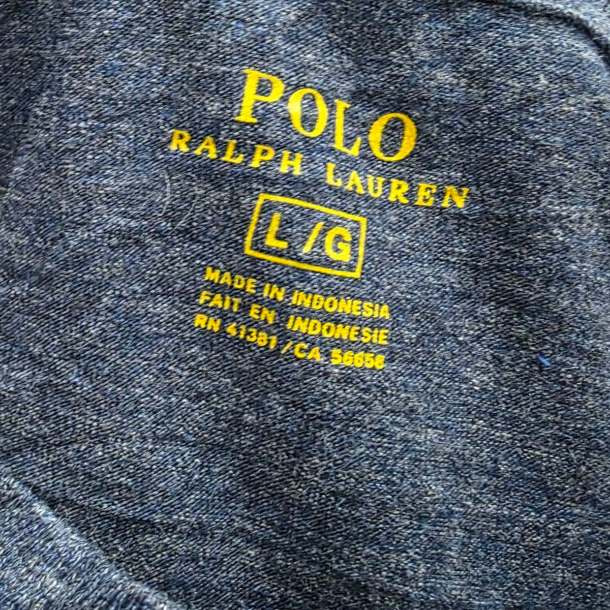 Playera Manga Larga Ralph Lauren Grande L Azul Pony Gris