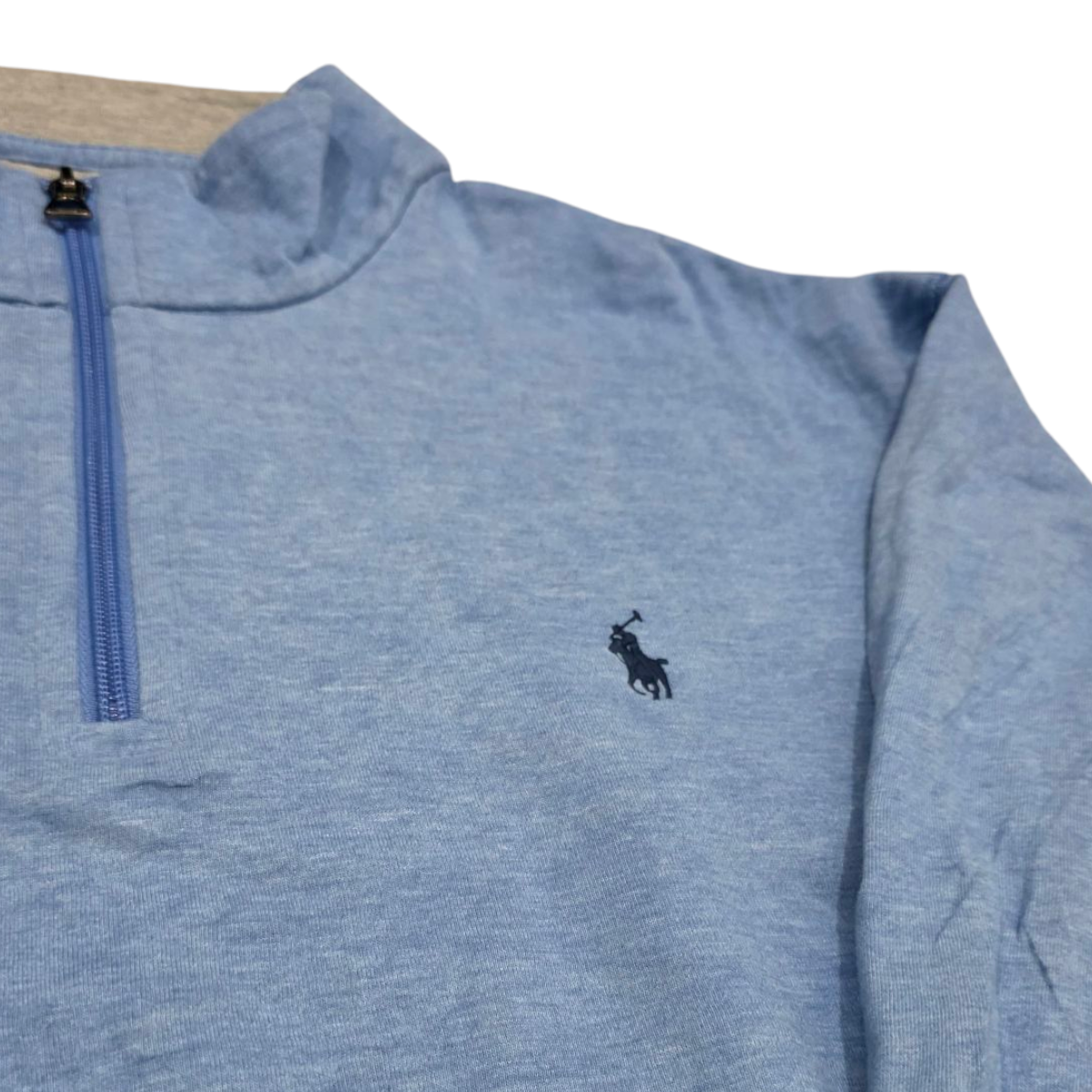 Sueter Ralph Lauren Xgrande Xl Azul Claro Pony Azul
