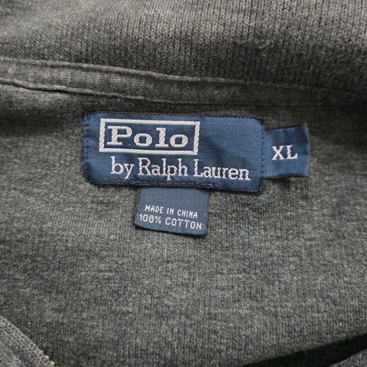 Sueter Ralph Lauren Xgrande Xl Gris Pony Rojo
