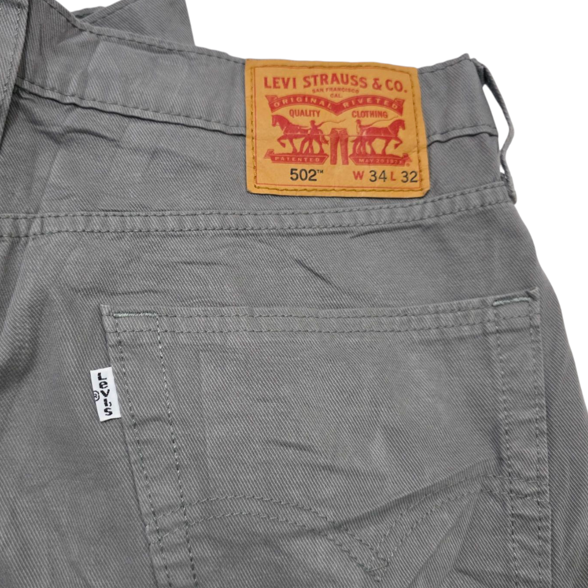 Pantalon Levis 502 34x32 Slimfit Gris
