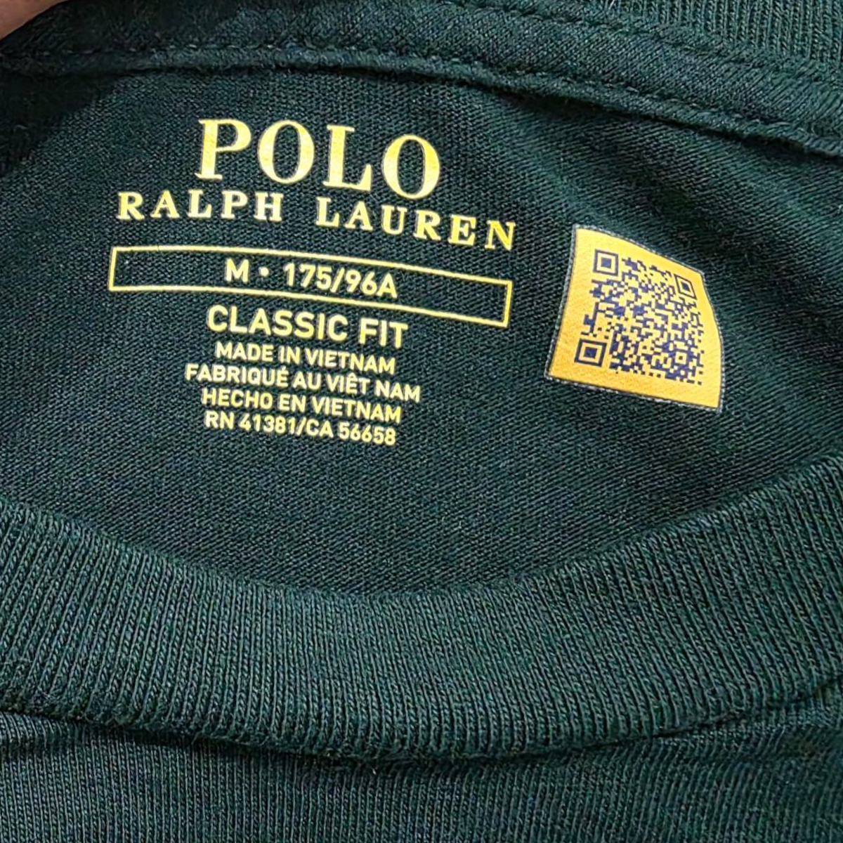 Playera Ralph Lauren Mediana Classic Fit Verde Pony Rojo
