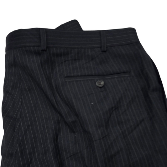 Pantalon Ralph Lauren 38x30 Recto Negro Lineas
