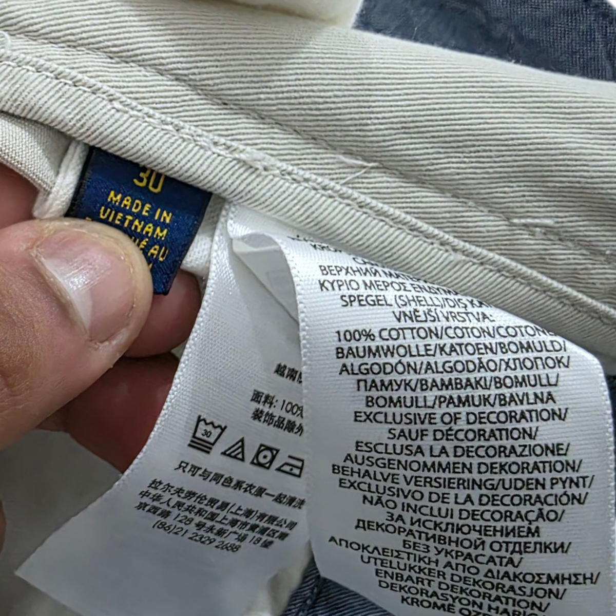 Bermuda Ralph Lauren Talla 30 Caqui Pony